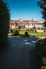 Obraz premium View of the Estense palace, ancient noble residence in Varese