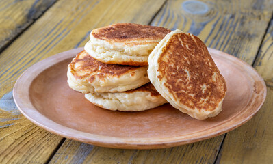 Stack of ricotta pancakes