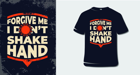 Corona Virus T-shirt Design vector.  Covid-19 Poster Design.