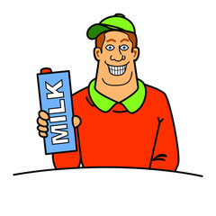Healthy lifestyle. Free vacancies. Vector scalable color drawing.