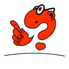 A vector drawing called Frequently Asked Questions. Vector scalable color drawing.