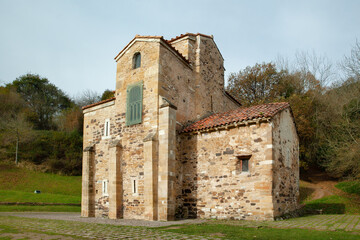 Fototapeta na wymiar Church of St Mary at Mount Naranco, Oviedo, Spain