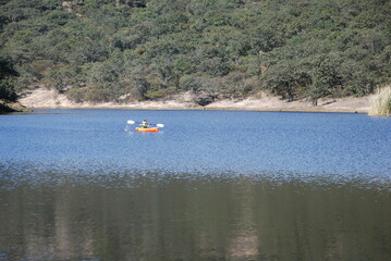 boat on the lake