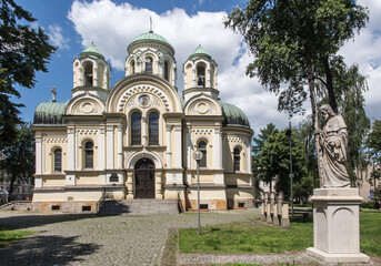 Fototapeta na wymiar The church dedicated to Saint Jakub in Czestochowa in Poland,