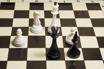 chess pieces on a chessboard