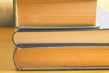 stack of old books