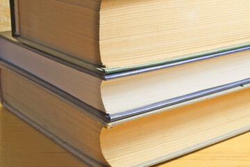 stack of old books