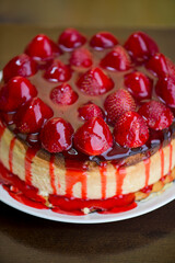 Cheesecake. Desserts. Classic American or French bakeries or pastry shop favorites. Cookies, whipped cream, cakes, chocolate syrup butter, eggs and vanilla beans.