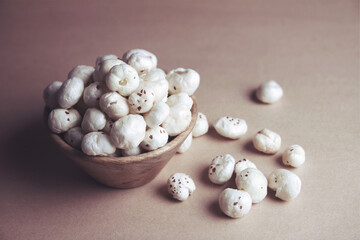 Roasted Makhana or Lotus sedds in bowl