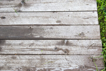 A close up of a wooden mock-up with different layers