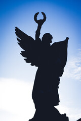 angel on the sky background