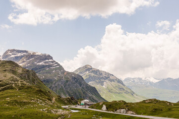 Julierpass, Passstrasse, Bergstrasse, Passh&ouml;he, Silvaplana, Engadin, Oberengadin, Graub&uuml;nden, Alpen, Schweizer Berge, Sommer, Wanderweg, Schweiz