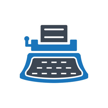 Type Writer Icon ( Vector Illustration )