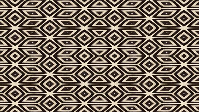 Seamless loop animation of abstract background shapes. Natural exotic oriental pattern originally based on zebra stripes.