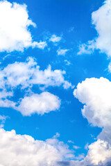 Fototapeta na wymiar clouds on blue sky background