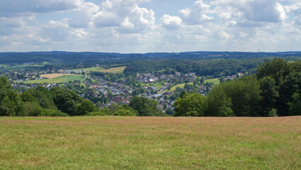 Obraz premium Naturregion Sieg, Blick auf Eitorf