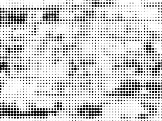 Halftone dots grunge vector texture