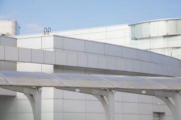 model agency stage roof several layers outdoor hight building