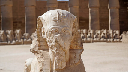 Egipt, Luksor, monolit, Świątynia - obrazy, fototapety, plakaty