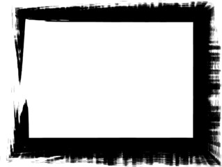 Grunge border frame . vector