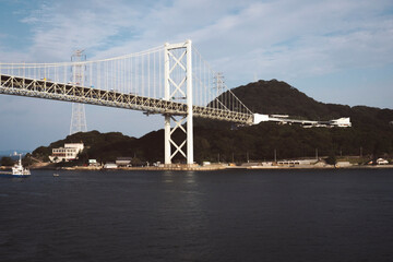 Obraz premium Sea under the bridge, city of Busan South Korea.