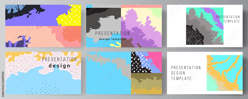 Poster vector layout of the presentation slides design templates, multipurpose template for presentation br