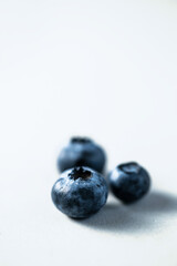 Beautiful blueberry close up background with deep shadows