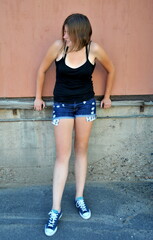 Female beauty expressions outdoors.