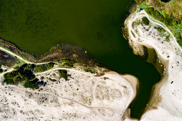Kralkizi Dam in Diyarbakir Ergani. it is amazing lake and top view