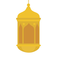 ramadan kareem lantern hanging, golden lantern hanging on white background vector illustration design
