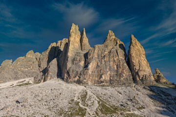 Fototapeta na wymiar Tre cime di lavaredo Dolomites in Italian alps