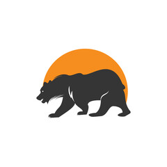 Bear vector logo design. Bears vector template Concept design. 