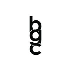 bgc letter original monogram logo design