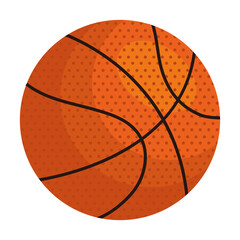 Obraz premium basketball ball icon on white background vector illustration design