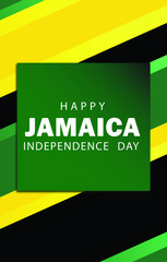 Happy independence day Jamaica celebration public holiday