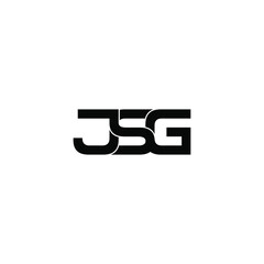 jsg letter original monogram logo design