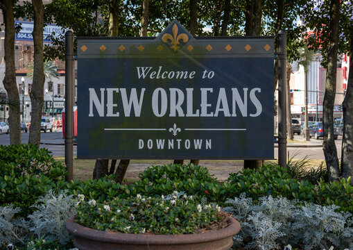 New Orleans Downtown Sign