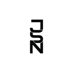 jsn letter original monogram logo design