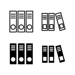 set of Library icons. Book icon vector