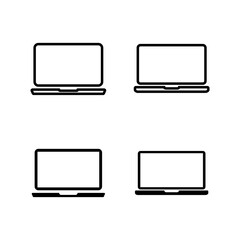 set of Laptop icons. Laptop vector icon