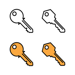 set of Key icons. Key vector icon. Key symbol