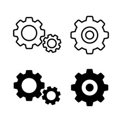 Set of setting Icons. ting vector icon. Cog tings Icon Symbol. Gear