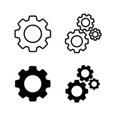 Set of setting Icons. ting vector icon. Cog tings Icon Symbol. Gear