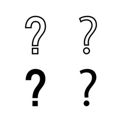Set of Question Icons. Question mark sign. help icon. Faq