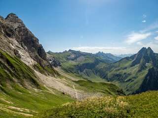 Panoramic hike at the Nebelhorn in Allgau