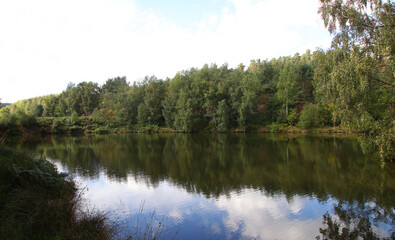 Fototapeta na wymiar Cannock Chase, Staffordshire, United Kingdom, an area of Outstanding Natural Beauty, featuring forests, paths and lakes