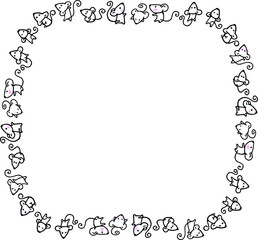 vector drawing mouse background frame border