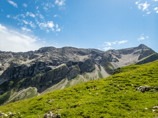 Panoramic hike at the Nebelhorn in Allgau