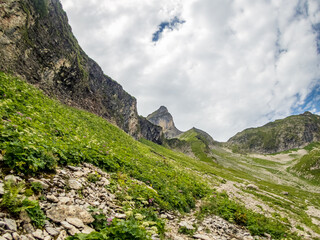 Panoramic hike at the Nebelhorn in Allgau