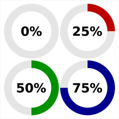 Abstract composition. Loading bar element icon. Creative web design download timer. Users completion indicator. White background, black cluster lines. Uploading speed symbol. Internet page progress